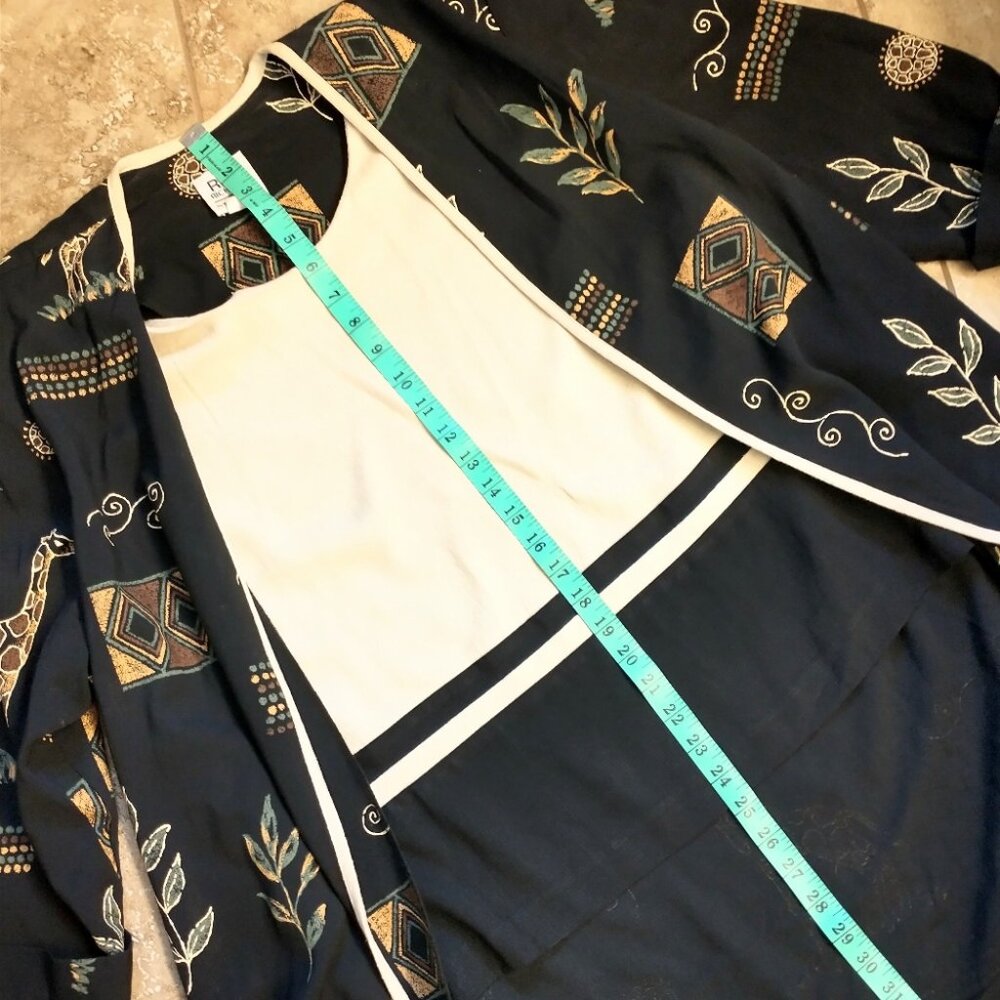 Women's R&M Richards by Karen Kwong Vintage Giraffe African Inspired Size 18 - Picture 16 of 16